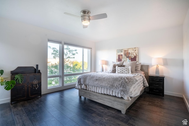 4759 W Vermillion Dr, South Jordan, UT 84009 - bedroom featuring multiple windows, wood finished floors, and a ceiling fan