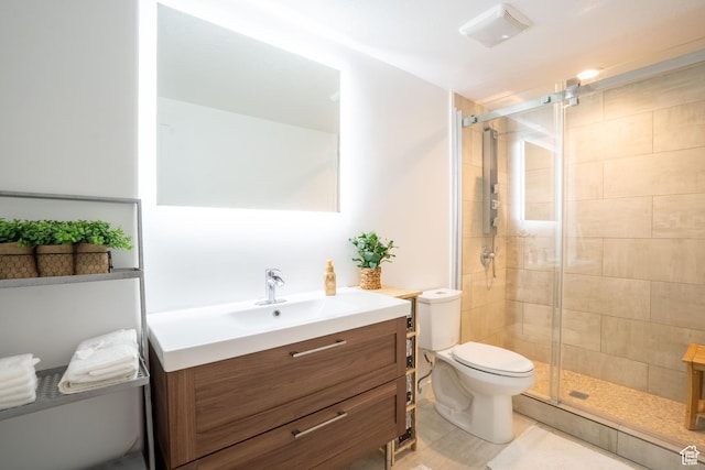 4759 W Vermillion Dr, South Jordan, UT 84009 - bathroom featuring vanity and a shower stall
