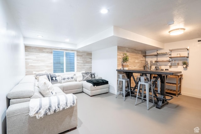 4759 W Vermillion Dr, South Jordan, UT 84009 - living area with concrete floors and recessed lighting