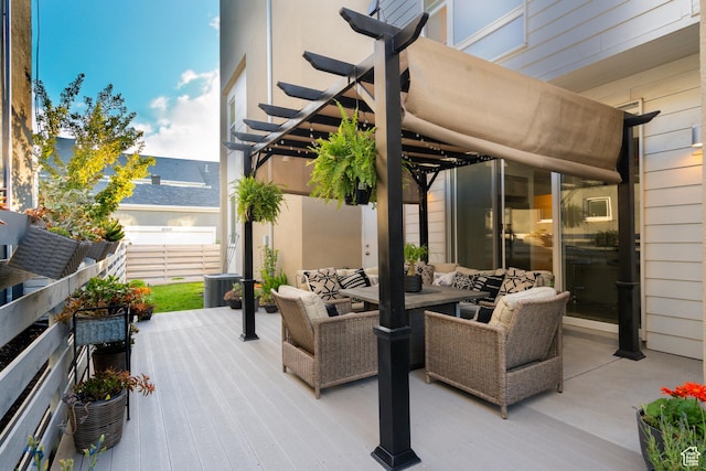 4759 W Vermillion Dr, South Jordan, UT 84009 - view of patio / terrace featuring a pergola and outdoor lounge area