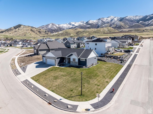 16 N 1000 E, Hyde Park, UT 84318 - aerial perspective of suburban area featuring mountains
