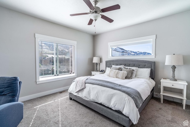 16 N 1000 E, Hyde Park, UT 84318 - bedroom with carpet and a ceiling fan