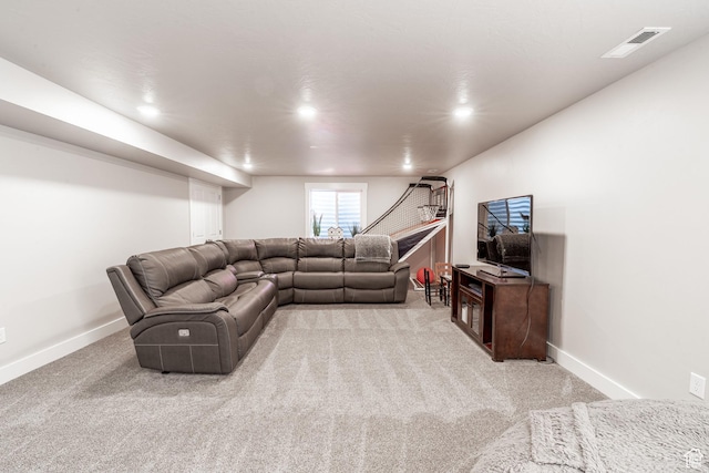 16 N 1000 E, Hyde Park, UT 84318 - carpeted living room with baseboards and recessed lighting