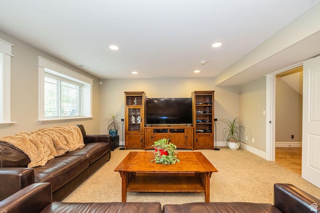 2989 W 2600 S, West Haven, UT 84401 - living area featuring carpet and recessed lighting