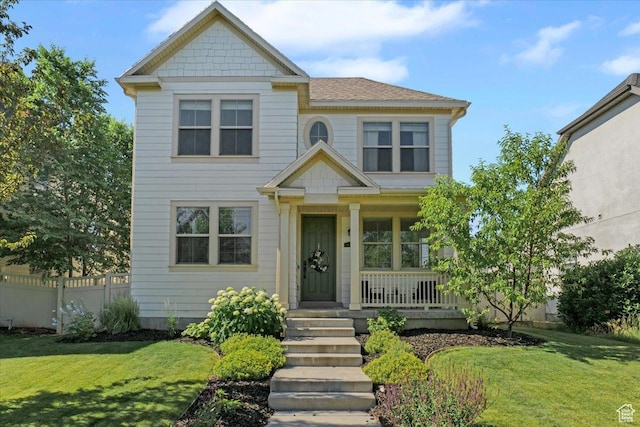 4439 W Mille Lacs Dr, South Jordan, UT 84009 - view of front facade with a porch and roof with shingles