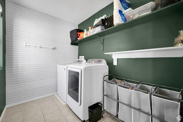 4439 W Mille Lacs Dr, South Jordan, UT 84009 - laundry area featuring independent washer and dryer and light tile patterned floors