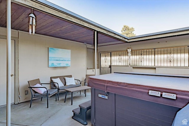4879 S 1690 E, Holladay, UT 84117 - view of patio with a hot tub