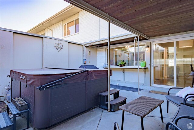 4879 S 1690 E, Holladay, UT 84117 - view of patio with a hot tub