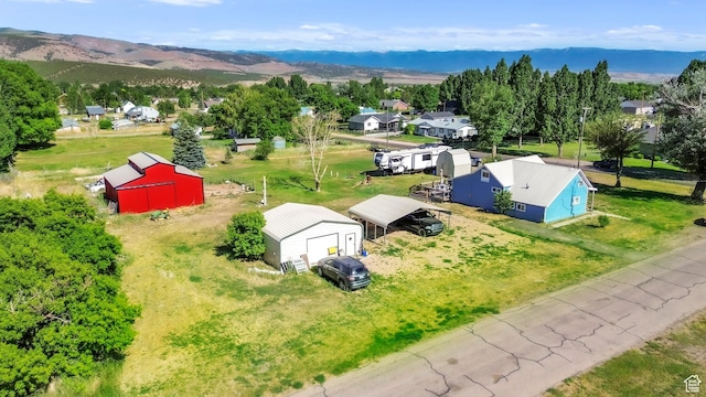 586 W 300 N, Fountain Green, UT 84632 - aerial view of property and surrounding area with a mountainous background