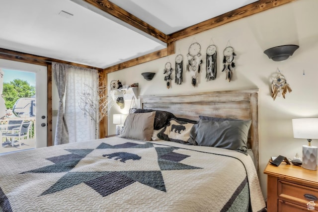 586 W 300 N, Fountain Green, UT 84632 - bedroom featuring access to exterior
