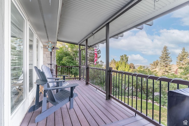 2582 Jacqueline Dr E, Ogden, UT 84403 - view of wooden deck