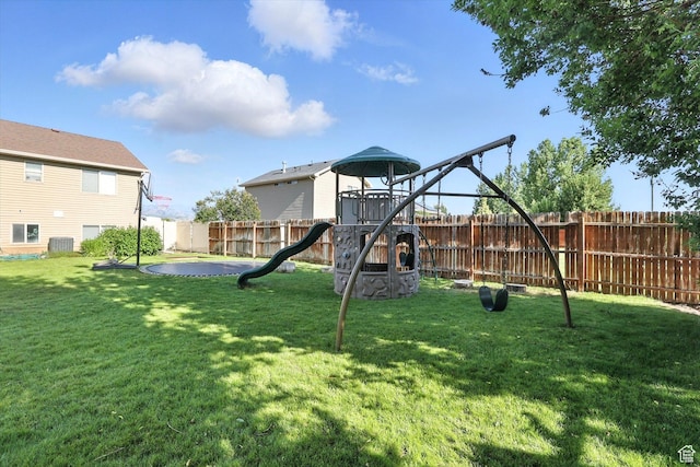 496 S 3rd E, Preston, ID 83263 - view of jungle gym featuring a fenced backyard
