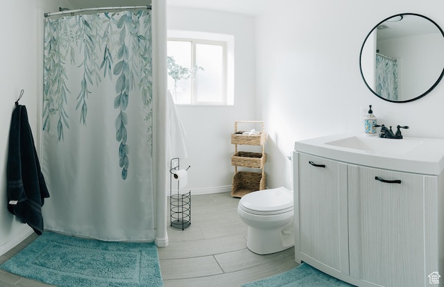 496 S 3rd E, Preston, ID 83263 - full bathroom with vanity and a shower with shower curtain
