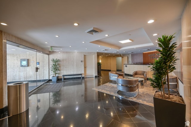 48 W 300 S Unit 903, Salt Lake City, UT 84101 - community lobby featuring wallpapered walls and recessed lighting