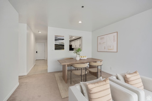48 W 300 S Unit 903, Salt Lake City, UT 84101 - dining area with recessed lighting and light colored carpet