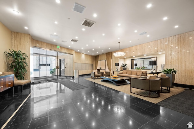 48 W 300 S Unit 903, Salt Lake City, UT 84101 - building lobby featuring wood walls and recessed lighting