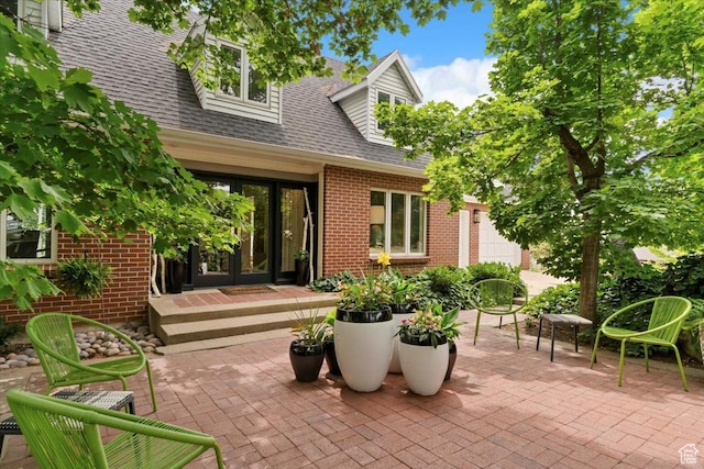 1074 E Raymond Rd, Fruit Heights, UT 84037 - view of patio / terrace with french doors