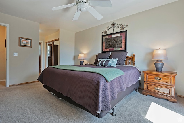 8216 S Scandia Way, Sandy, UT 84093 - bedroom featuring carpet floors, a closet, and ceiling fan