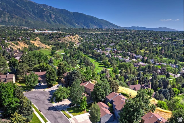8216 S Scandia Way, Sandy, UT 84093 - aerial view of residential area with mountains