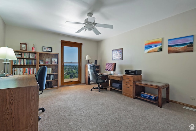 8216 S Scandia Way, Sandy, UT 84093 - office space featuring carpet floors and a ceiling fan