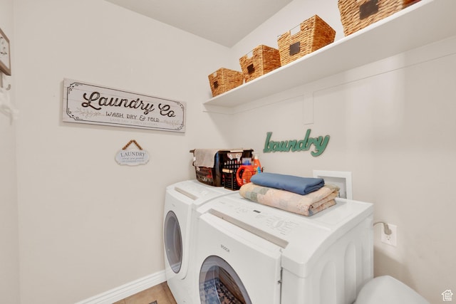 3951 W Sage Blossom Way S, Jordan, UT 84009 - washroom featuring separate washer and dryer and baseboards
