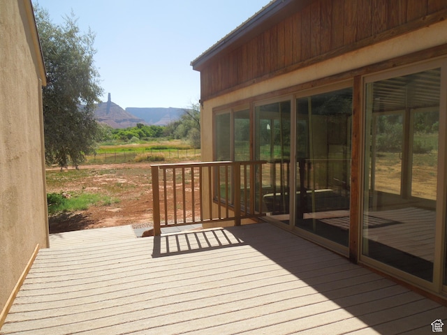 426 N Amber Ln N Unit 426, Castle Valley, UT 84532 - wooden terrace with a mountain view