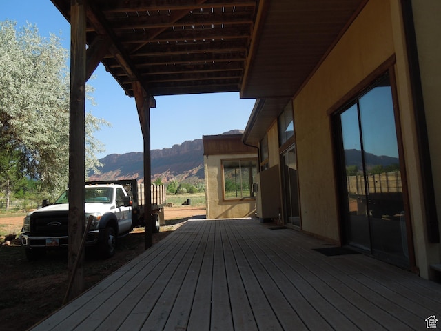 426 N Amber Ln N Unit 426, Castle Valley, UT 84532 - wooden deck featuring a mountain view