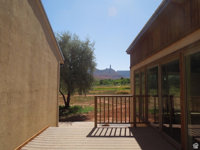 426 N Amber Ln N Unit 426, Castle Valley, UT 84532 - wooden deck with a mountain view