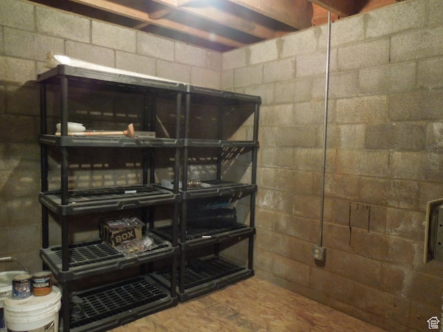 426 N Amber Ln N Unit 426, Castle Valley, UT 84532 - interior space with concrete block wall