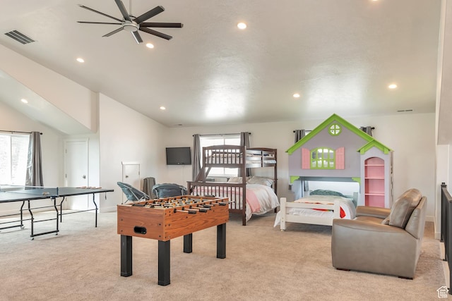 248 W Chukar Cir Unit 18, Garden City, UT 84028 - bedroom with light colored carpet and recessed lighting