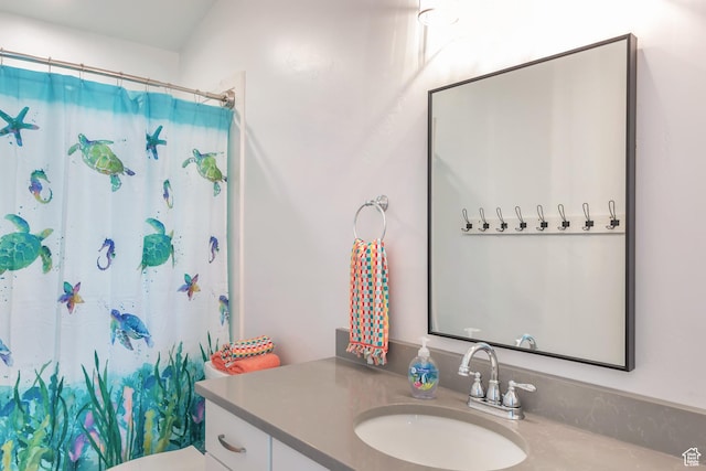 248 W Chukar Cir Unit 18, Garden City, UT 84028 - full bathroom featuring vanity and curtained shower