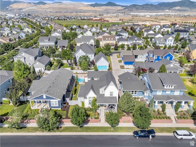 10298 S Otter Trail Dr, South Jordan, UT 84095 - aerial view of residential area with mountains