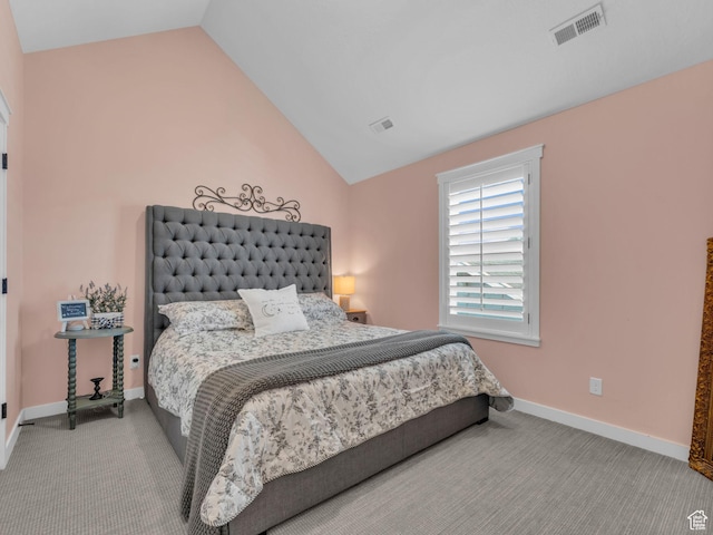 10298 S Otter Trail Dr, South Jordan, UT 84095 - carpeted bedroom with lofted ceiling and baseboards