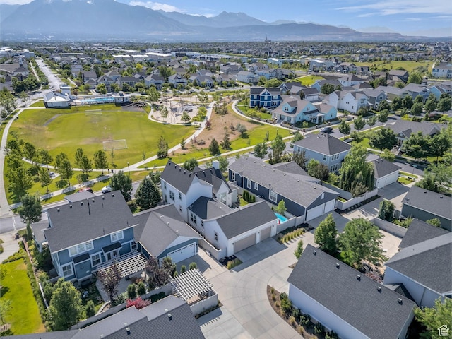 10298 S Otter Trail Dr, South Jordan, UT 84095 - aerial view of residential area with a mountainous background