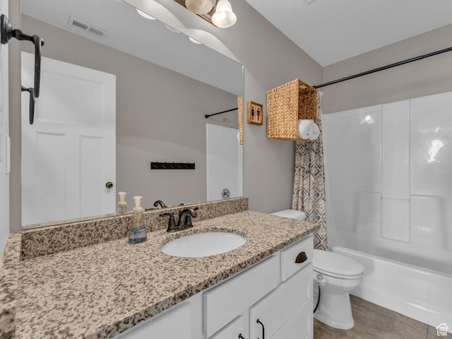 10298 S Otter Trail Dr, South Jordan, UT 84095 - bathroom with vanity and shower / bath combination with curtain
