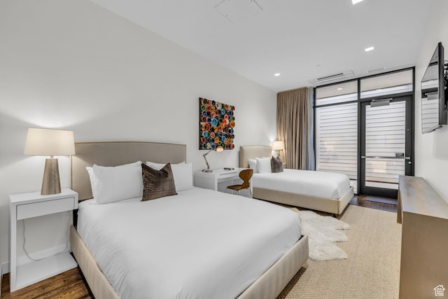 333 Main St Unit 10, Park City, UT 84060 - bedroom with wood finished floors, access to outside, and recessed lighting