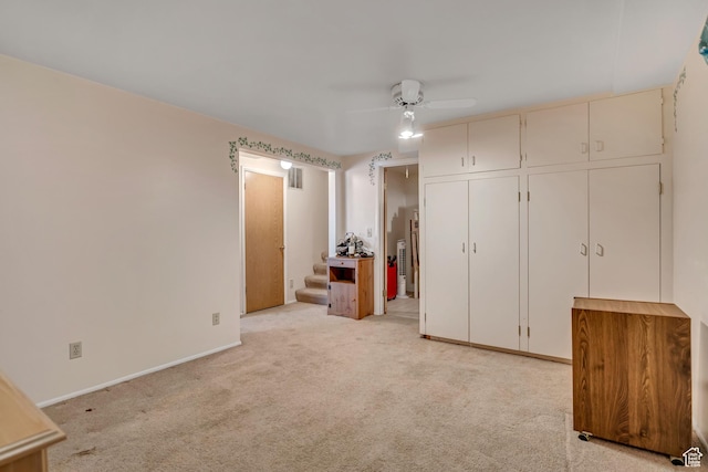 7305 S Autumn Meadow Cir W, West Jordan, UT 84084 - unfurnished bedroom featuring light carpet and a ceiling fan