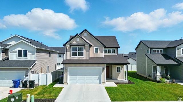 1469 W 2200 S, Wellsville, UT 84339 - craftsman inspired home featuring board and batten siding, a garage, driveway, and a residential view