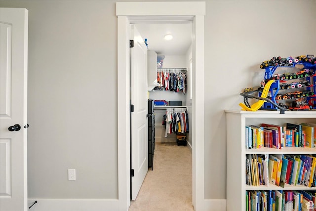 1469 W 2200 S, Wellsville, UT 84339 - hallway featuring light colored carpet and baseboards