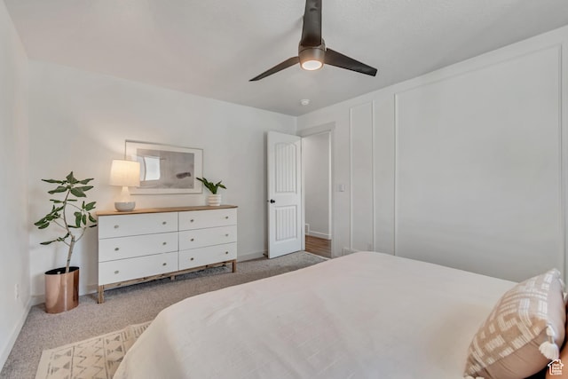442 N Cowan Cir E, Payson, UT 84651 - bedroom with light carpet and ceiling fan