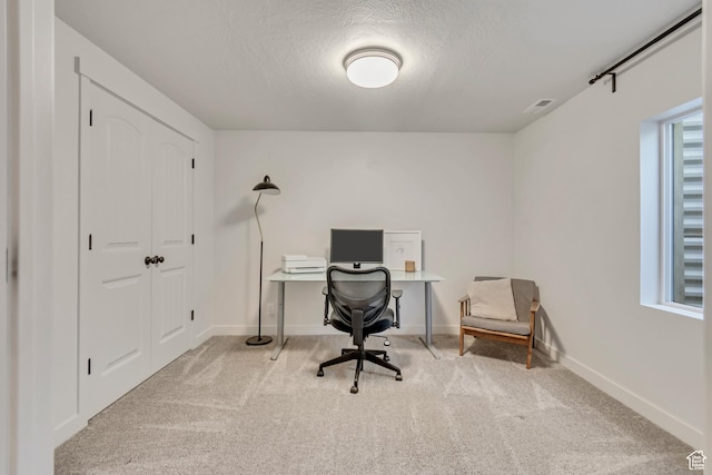 442 N Cowan Cir E, Payson, UT 84651 - carpeted home office with a textured ceiling and baseboards