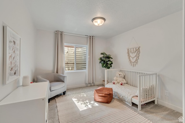 442 N Cowan Cir E, Payson, UT 84651 - carpeted bedroom featuring a nursery area and a textured ceiling