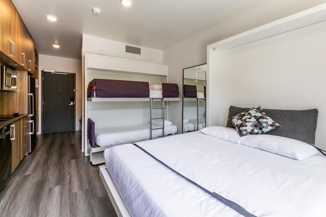 2670 Canyons Resort Dr Unit 214, Park City, UT 84098 - bedroom featuring dark wood-style floors and recessed lighting