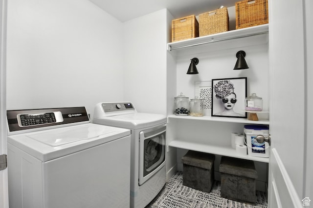 191 E 560 N, Salem, UT 84653 - washroom featuring independent washer and dryer and tile patterned flooring