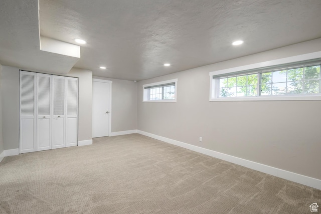 5729 S 150 W, Murray, UT 84107 - unfurnished bedroom with light carpet, recessed lighting, and a closet