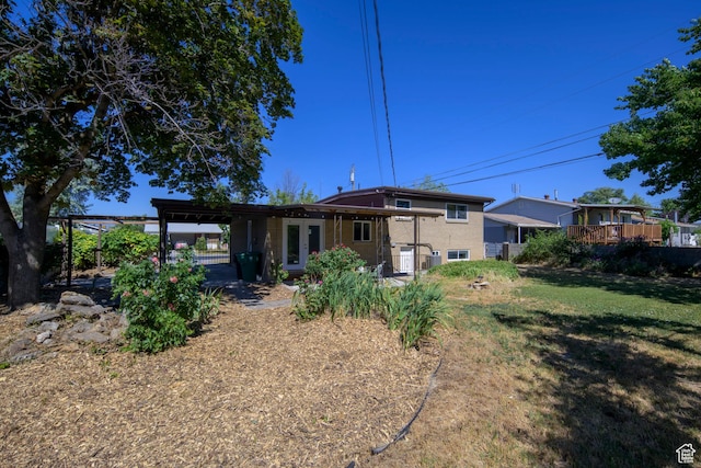 5729 S 150 W, Murray, UT 84107 - back of house with french doors
