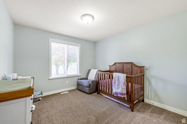 5183 W Heartland Cv, Herriman, UT 84096 - bedroom featuring carpet flooring and a crib