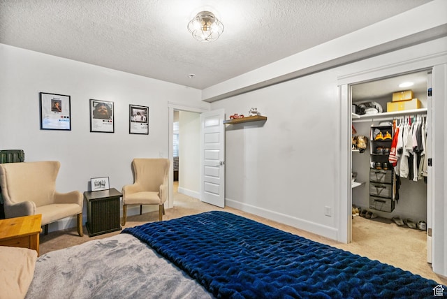 1046 W 1100 N, Pleasant Grove, UT 84062 - carpeted bedroom featuring a textured ceiling, a spacious closet, and a closet