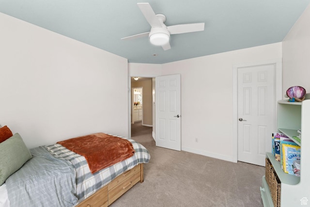 2401 N 1400 E, Layton, UT 84040 - carpeted bedroom with ceiling fan and baseboards
