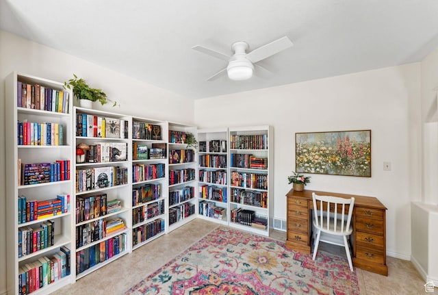 2401 N 1400 E, Layton, UT 84040 - carpeted office space with bookshelves and ceiling fan